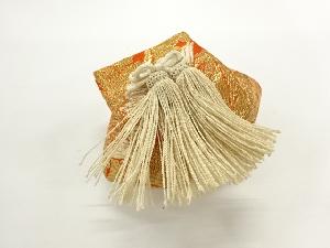 アンティーク　鳳凰模様織出しお守り袋